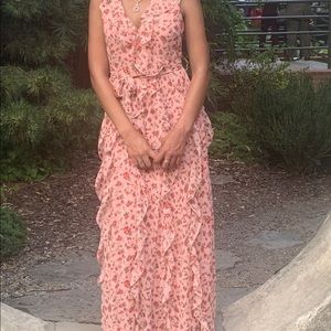 Nasty Gal Floral Ruffle Dress Sz 6